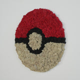 Pokeball - pannello circolare a parete licheni stabilizzati